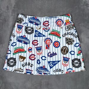Loudmouth Ladies Chicago Cubs Cooperstown Collection Golf Skort Size M